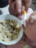 gb好孩子 儿童餐具辅食勺 宝宝 弯型双色汤勺 训练餐具（绿色+黄色 2只装） 实拍图
