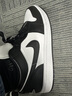 耐克NIKE休闲鞋男女熊猫AJ 1乔丹JORDAN运动鞋板鞋DC0774-101黑白40.5 实拍图