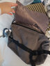 暄琰帆布包复古休闲斜挎包男士简约斜跨包旅行上课学生大容量单肩包女 帆布包【插扣灰色】无挂件 实拍图