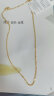 周六福（ZLF）   黄金项链足金999单水波链黄金情侣项链 计价 42cm-3.04g 晒单实拍图