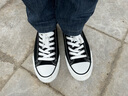 回力（Warrior）经典帆布鞋男女情侣休闲鞋学生舒适透气单鞋布鞋 WXY391 黑色 39 实拍图