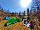 牧高笛（MOBIGARDEN）冷山帐篷 户外徒步露营防风防雨大空间双层三季铝杆帐篷 三人/蓝色 实拍图