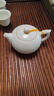 杰艺陶瓷茶具羊脂玉品茗杯功夫盖碗茶壶茶杯德化白瓷茶盏泡茶主人单杯 羊脂玉【茶壶】素白龙耳壶 实拍图