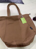 酷达妮帆布包包女新款大容量时尚简约单肩布袋大学生通勤托特包 焦糖色 实拍图