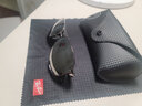 雷朋（RayBan）太阳镜反光开车驾驶偏光钓鱼墨镜男女款眼镜0RB8313礼物 004/K6枪色镜框偏光银色反光镜片 尺寸61 实拍图