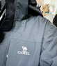骆驼（CAMEL）户外冲锋衣潮牌三合一两件套防水透湿外套 A13CA70125，冰晶灰/幻影黑，男 XL 实拍图