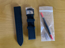 适用美.度舵手西铁.城光动能BM8475 精工表带男 户外运动硅胶橡胶手表带 防水防汗透气 黑色黑线-黑色扣 20mm 实拍图