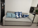 欧荷家具多功能沙发床可伸缩折叠两用小沙发北欧小户型布艺沙发储物双人床 2.0米三面椰棕护脊储物款 实拍图