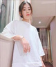 韩丝梵短袖t恤女2025年夏季新款韩版时尚显瘦休闲套装女士上衣宽松潮 5036Y#白色上衣 4XL 【建议160-175斤】 实拍图