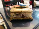 蒂拉欧式纸巾盒客厅装饰摆件家居树脂工艺品餐巾盒创意抽纸盒 青梅蝶舞833纸巾盒 实拍图