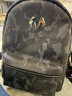 BABAMA【520情人节礼物】男士双肩包迷彩大容量个性男背包时尚书包潮流 黑色-M字大版 实拍图