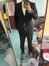 威可多（VICUTU）【小蓝西】男士西服羊毛商务正装结婚西装外套新郎伴郎礼服 黑色 180B 实拍图