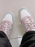 特步（XTEP）女鞋运动板鞋子女秋冬季网面厚底耐磨防滑小白鞋女百搭情侣休闲鞋 帆白/凝脂绿 36 实拍图