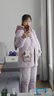 浪莎女士睡衣女冬季保暖珊瑚绒加厚加绒三层夹棉法兰绒带帽家居服套装 XEQN-2374【外套+裤子】 L 实拍图