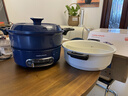 摩飞电器（Morphyrichards）多功能锅一锅多用 电锅炒菜一体不粘锅 分离式电炒锅电煮锅小电锅 鸳鸯电火锅料理锅 3L 轻奢蓝（标配深煮锅+鸳鸯盘） 实拍图
