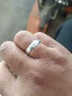 丝芙蒂（silverdews）【免费刻字】情侣戒指S999银女足银饰品开口对戒男女款活口一对 男戒（活口可调节）可刻字 实拍图