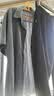 恒源祥夏季中老年人男套装爸爸爷爷装冰丝夏装短袖衣服60-70岁 138 短袖棉麻套装  中灰 父亲节 2XL  (适合160-180斤) 父亲节 实拍图