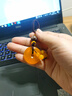朴房菩提莲花男女情侣汽车钥匙扣玛瑙平安扣文艺清新包挂件生日礼品 黄玛瑙小莲花款 实拍图