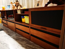 家逸（JIAYI）实木组合电视柜落地客厅斗柜模块柜储物柜书柜收纳柜小户型矮柜 竖格柜樱桃木色-单个 实拍图