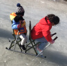 冰车户外滑冰车成人冰爬犁儿童雪橇冰上娱乐项目带座椅老式滑冰车 双人前后靠背款绿色+2对冰锥 晒单实拍图