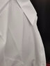 瑧鸟夏季修身短袖女白衬衫大学生面试通勤职业正装衬衣688 白色 XXL 实拍图