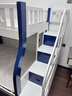 莱客轩（LAIKEXUAN）儿童上下床双层实木高低子母床梯柜款上铺1.3米下铺1.5米 实拍图