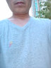 七匹狼t恤男士短袖100%纯棉圆领老头衫夏季半袖打底衫背心运动健身汗衫 100%纯棉V领3件灰+灰+黑 M (165/95 推荐体重90-110斤) 实拍图
