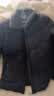 罗蒙（ROMON）加绒加厚翻领夹克男士秋冬款中老年商务保暖棉服爷爷外套爸爸棉衣 藏青色 【翻领款】 XL 180（适合120-140斤） 实拍图