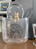 大英博物馆 花瓶摆件 盖亚·安德森猫手提篮玻璃插花瓶桌面摆件送女友老婆生日礼物创意 玻璃插花瓶摆件 晒单实拍图