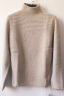 珍贝女装半高领加厚纯羊绒衫商场同款保暖针织毛衣上衣8593 自然色 S/(95码) 晒单实拍图