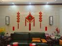 婳之祎 中国结挂件大号客厅玄关背景墙福字挂件结婚乔迁新居挂饰 特大-家和万事兴-五福对联 实拍图