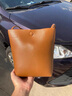 ANDSEEYOU品牌 迷你真皮小包 简约水桶包头层牛皮单肩包软皮斜挎背包送女友 焦糖 实拍图