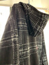 莫代尔格子外套女2025春秋新款开衫时尚修身显瘦加厚保暖女装上衣 黑色 L 实拍图