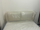 森木驰新款超薄软包床头板生态皮实木简约现代18米 床头单买 床头软包 米白色优质猫爪皮易擦净烘干实木 适用1.8米宽度床打开即用占地6cm 实拍图