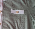春竹小香风针织短袖2024夏季新款气质撞色针织衫套衫圆领T恤女上衣 绿色 XL(170/92A) 晒单实拍图