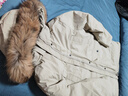君羽户外羽绒服女中长800蓬白鹅绒加拿大风格工装大毛领鹅绒服C52034 杏色 XL （推荐126-135斤） 实拍图