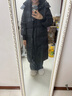 鸭鸭（YAYA）佟丽娅同款长款羽绒服女加厚长过膝东北加厚潮ins韩版宽松外套HY 黑色 S 实拍图