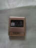 SEIKO日本精工时钟光传感器黑暗亮屏个性小巧便捷电子贪睡日历温度闹钟 QHL064S软金色 实拍图