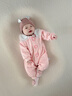 新生的儿见面礼盒初生婴幼儿衣服套装宝宝满月周岁见面礼物高档冬 多巴胺 粉兔宝宝 3-6个月 实拍图