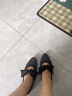 斯凯奇（Skechers）女鞋小香风浅口单鞋百搭复古通勤鞋一脚蹬尖头平底鞋158676 实拍图