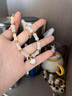 纪思梵（CHEESEFAN）轻奢一周耳钉女生耳环耳坠耳饰珠宝首饰品情人节生日礼物女送老婆 A款耳钉请备注颜色(代写贺卡) 实拍图