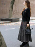 可茵（Keyin）连衣裙女装套装2025年新款秋冬穿搭法式复古温柔针织毛衣碎花裙子 针织毛衣+半身裙 S 实拍图