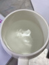 瓷秀源（cixiuyuan） 水杯陶瓷杯创意情侣杯子马克杯带盖带勺陶瓷骨瓷咖啡杯 胖杯白色 实拍图