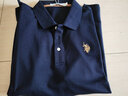 U.S. POLO ASSN.polo衫男短袖夏季保罗商务休闲翻领男装上衣t恤深藏青L 实拍图