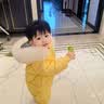 G.duck婴儿连体羽绒服男女宝宝0-1-2-3岁幼儿冬季外出爬服儿童套装加厚 藏青色(灰色毛领) 110cm 实拍图
