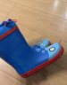 lemonkid儿童橡胶雨鞋高筒女童男孩防水防滑雨靴学生 蓝色机器人 25码  实拍图