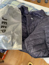 JEEP SPIRIT吉普轻薄羽绒服男短款冬季外套男士鸭绒立领纯色保暖防寒男装服饰 160507深蓝（连帽） 4XL （190斤-220斤） 实拍图