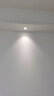 雷士照明（NVC）led家用小山丘射灯嵌入式客厅防眩小孔灯天花灯商用小桶灯 5W 暖白 铝材漆白75-85mm 实拍图