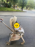 维尼可Vinng维尼可遛娃神器Q11可坐可躺婴儿手推车轻便折叠婴儿车溜娃车 Q11香槟金 AI智能控温 实拍图
