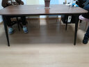 安定家会议桌长桌简约现代简易书桌大长工作台小型洽谈桌子办公桌椅组合 长160*宽80 深胡/浅胡/灰橡/金橡 晒单实拍图
